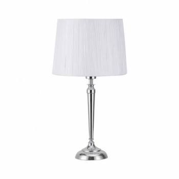 Distribuidor - Lâmpadas Diversas | Sobre Mesas Decoração | SOBREMESA ALAMO 1XE27 CROMO C/PANT BLANCA 55X30X30 CM Ref: 137571020